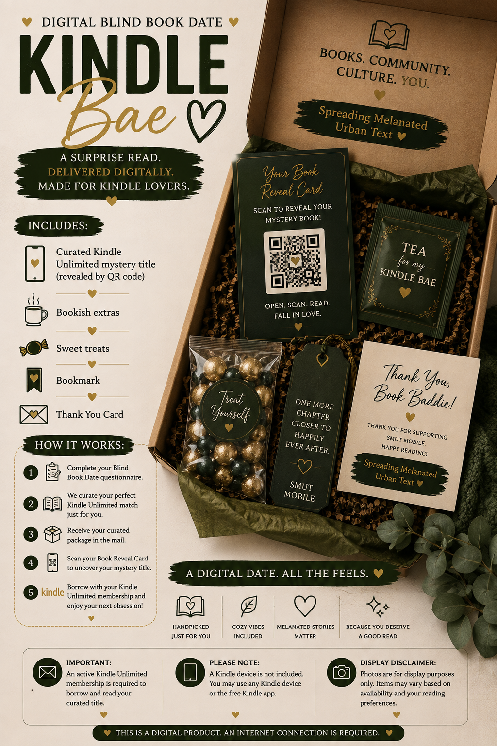 📱 KINDLE Bae | Digital Blind Book Date
